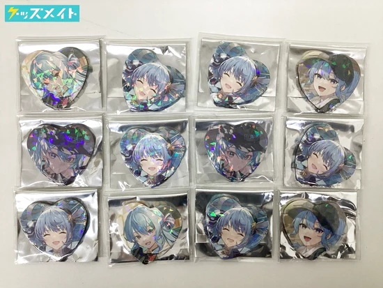 星街すいせい 誕生日＆活動6周年記念 グッズ ハート型缶バッジ まとめ