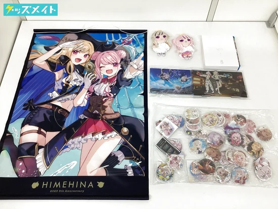 ヒメヒナ グッズ 5周年タペストリー マスコット 缶バッジ 他