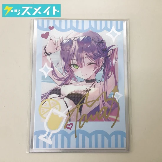 常闇トワ 誕生日記念2024 直筆サイン入りチェキ風ブロマイドカード