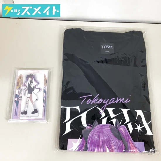 常闇トワ 活動5周年記念 眷属Tシャツ ブラック アクリルジオラマスタンド