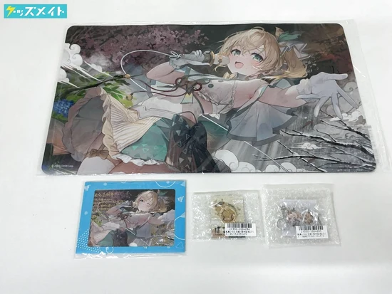 風真いろは グッズ 活動1周年記念 ラバーマット 箔押し複製サイン＆メッセージ入り ポストカード 他