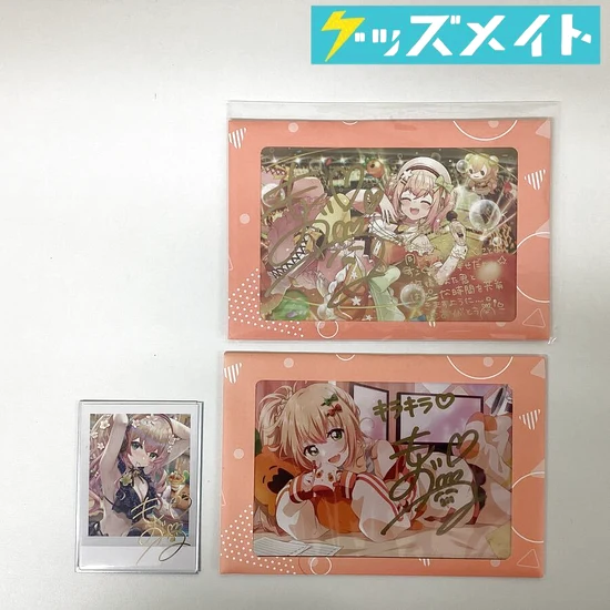 桃鈴ねね 活動3周年 誕生日記念2022 他 直筆サイン入りポストカード 他