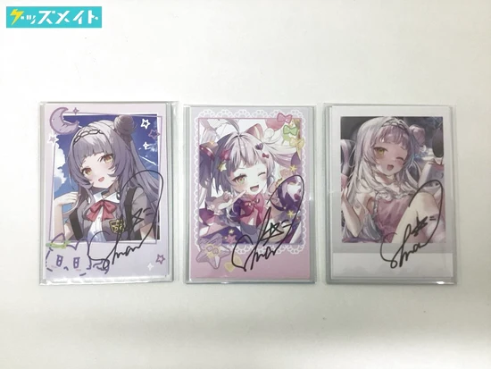 紫咲シオン 活動5周年 6周年 誕生日記念2024 直筆サイン入りチェキ風ポストカード