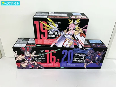 コトブキヤ メガミデバイス  皇巫 アマテラス レガリア  Chaos & Pretty グランマ  皇巫 スサノヲ レガリア