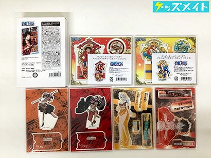 ワンピース グッズ アクリルスタンド アクリルブロック ルフィ ナミ