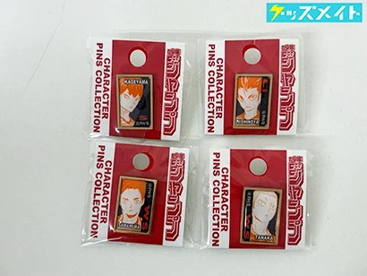 ハイキュー!! 5周年記念 受注ピンズ 烏野高校 影山飛雄 澤村大地 西谷夕 田中龍之介