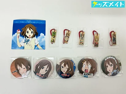 けいおん グッズ 平沢唯 TBS限定 缶バッジ 木札 5種コンプリートセット