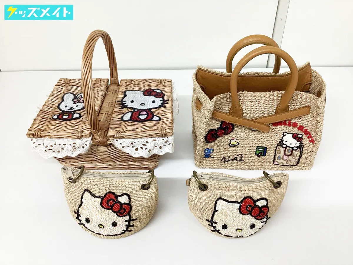 サンリオ ハローキティ Ninamew ニーナミュウ フェイスカゴバッグ