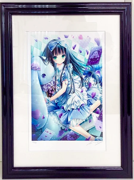 アールビバン 版画 てぃんくる BLUCIELO IN WONDERLAND