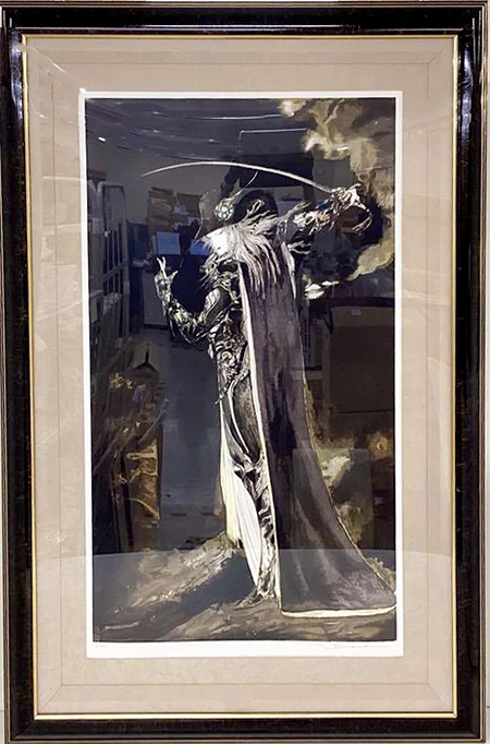 アールビバン 版画 天野喜孝 黒衣の剣士DX バンパイアハンターD 買取