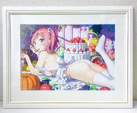 軸中心派アーティストコレクション 直筆サイン入り額装 A3複製原画 カントク パティスリーくるみ 買取