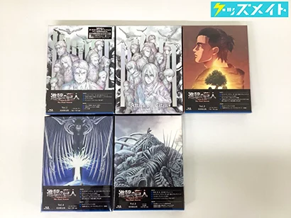 進撃の巨人 The Final Season Blu-ray 初回限定版 vol.1~5