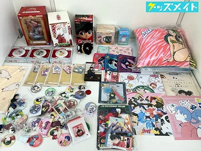 高橋留美子作品 グッズ らんま1/2 うる星やつら 他 フィギュア 缶バッジ ラバーストラップ クッション 他