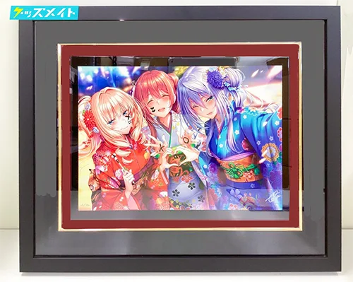 アールビバン 版画 ピロ水 漆版 迎春 