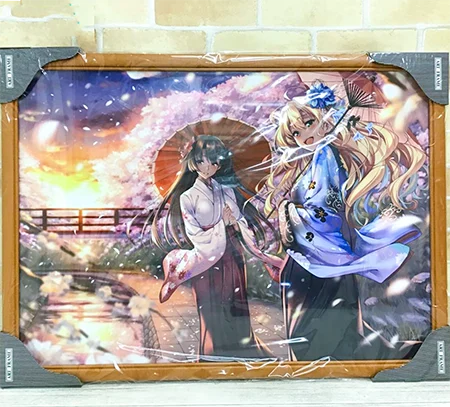 絵師100人展 06 複製原画 ピロ水 夕桜 -ゆうざくら- 買取