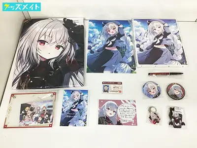 Vtuber すぺしゃりて 領国つかさグッズ 6万人記念 抱き枕カバー 缶バッジ 新衣装記念ポストカード キャンバスボード 1周年ポストカード 他 