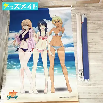 食戟のソーマ B2タペストリー 3種セット Side Girls 薙切えりな&田所恵  えりな＆アリス