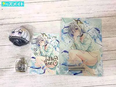 ホロライブ 天音かなた 誕生日記念 へい民セット購入特典 アクリルパネル、キーホルダー、おまんじゅうかなたそ、ポストカード 買取