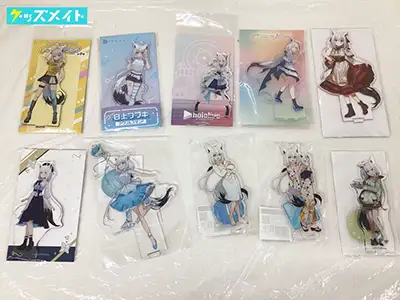 ホロライブ グッズ  白上フブキ アクリルスタンド 極楽湯 利休園  ローソン ホロライブシティ ファミマ 等