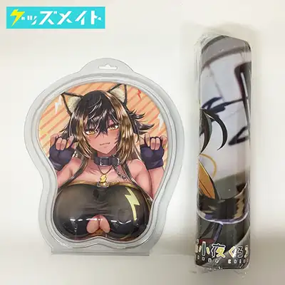  バーチャルYouTuber 猫小夜くろえ グッズ 立体マウスパッド ラバーマット