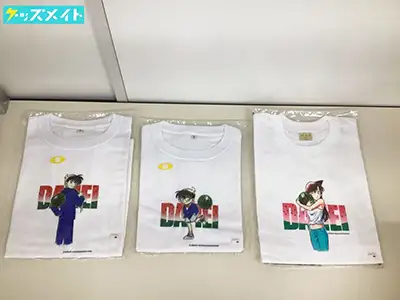 名探偵コナン グッズ Tシャツ 青山剛昌ふるさと館 Tシャツ Sサイズ すいか 工藤新一 毛利蘭 江戸川コナン