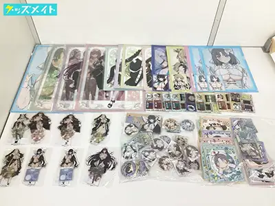 閃乱カグラ グッズ 爆乳ハイパー WEBくじ 缶バッジ アクリルスタンド クリアファイル 他 斑鳩 紫 鴇 四季 等