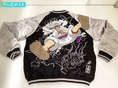 絡繰魂 絡繰魂×ONEPIECE モンキー・D・ルフィ ギア5 太陽の神 刺繍リバーシブルスカジャン Mサイズ / ワンピース