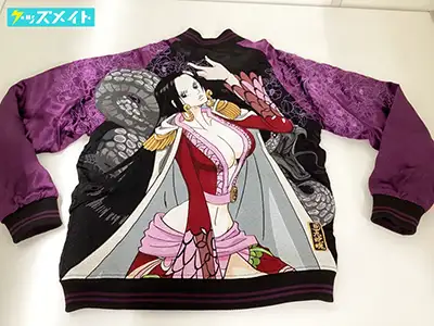 絡繰魂 絡繰魂×ONEPIECE ボア・ハンコック 刺繍リバーシブルスカジャン Mサイズ / ワンピース