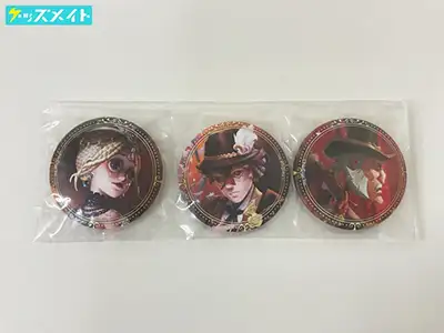  IdentityV アイデンティティ 第五人格 設定資料集 同梱特典グッズ 踊り子＆探鉱者＆狂眼 ふかふか缶バッジセット