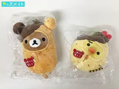リラックマストア限定 リラックマ キイロイトリ 串カツ あべのキューズモール店オープン記念 ぶらさげぬいぐるみ
