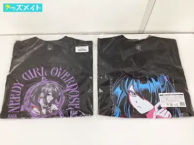 NEEDY GIRL OVERDOSE あめちゃん ピアスTシャツ パンクロンT ブラック XL, Lサイズ