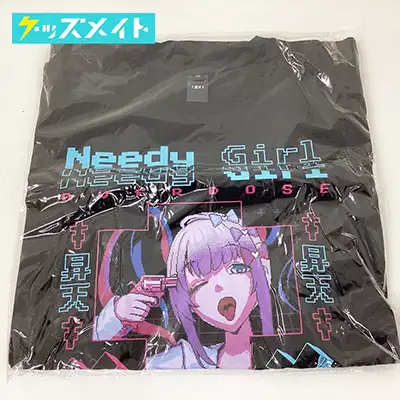 NEEDY GIRL OVERDOSE 超てんちゃん グラフィックTシャツ 昇天T ブラック XLサイズ