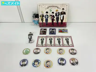 モブサイコ100 グッズ DMMスクラッチ 執事Ver. A賞 ビジュアルキャンバス　 缶バッジ アクリルスタンド 紙類 マスコット 他