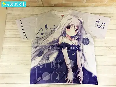 C90 コミケ しらたま オリジナル しろいいぬフルグラフィックTシャツ Lサイズ