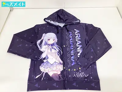 きゃべつそふとCafeにぃてんごかいめグッズ ジュエリー・ハーツ・アカデミア アリアンナ フルグラフィックパーカー Lサイズ