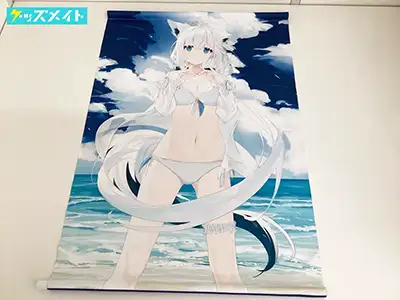 ホロクル5th white parabellum バーチャルYouTuber 白上フブキ 水着 B2タペストリー / 凪白みと