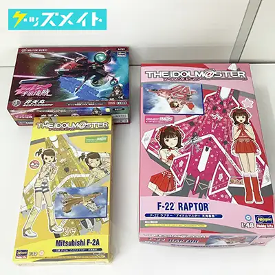 ハセガワ  アイドルマスター 1/48 F-22 ラプター 天海春香 プラモデル  三菱F-2A 双海亜美 等