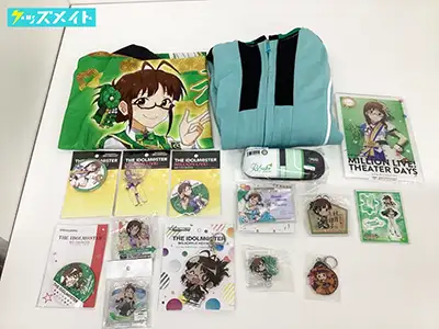 アイドルマスター 秋月律子 キャンプウェア(Mサイズ), 法被, 缶バッジ, アクリルキーホルダー 等