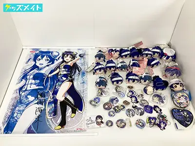 ラブライブ グッズ 園田海未 缶バッジ ぬいぐるみ ラバスト タペストリー 他