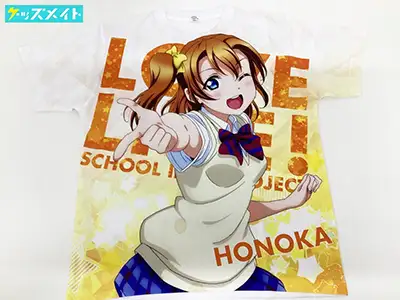 コンテンツシード ラブライブ! 高坂穂乃果 フルグラフィックTシャツ オレンジ フリーサイズ
