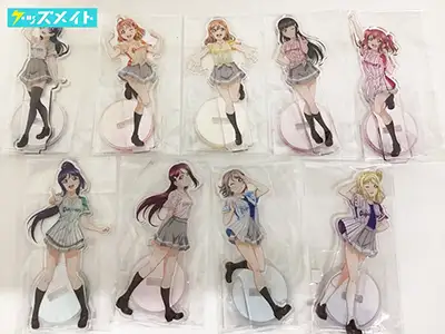ラブライブ! サンシャイン アクリルスタンド ユニフォームver. まとめ売り 松浦果南 国木田花丸 小原鞠莉 他