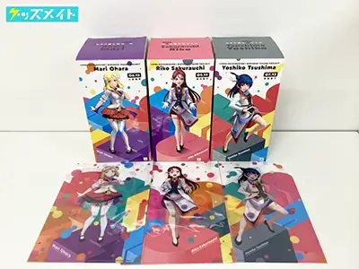 ラブライブ!サンシャイン!! Birthday Figure Project 津島善子 桜内梨子 小原鞠莉 フィギュア クリアファイル付き