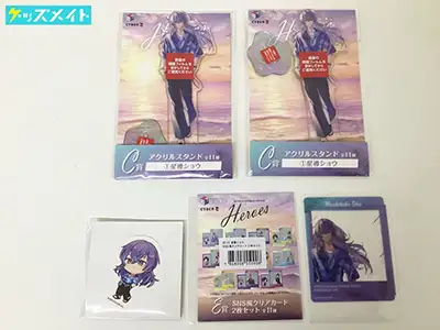 にじさんじ くじスクエア HEROES 海の家 グッズ 星導ショウ アクリルスタンド クリアカード 他