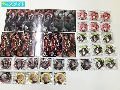  にじさんじ妖怪万化 グッズ 赤城ウェン 伊波ライ 他 缶バッジ カード