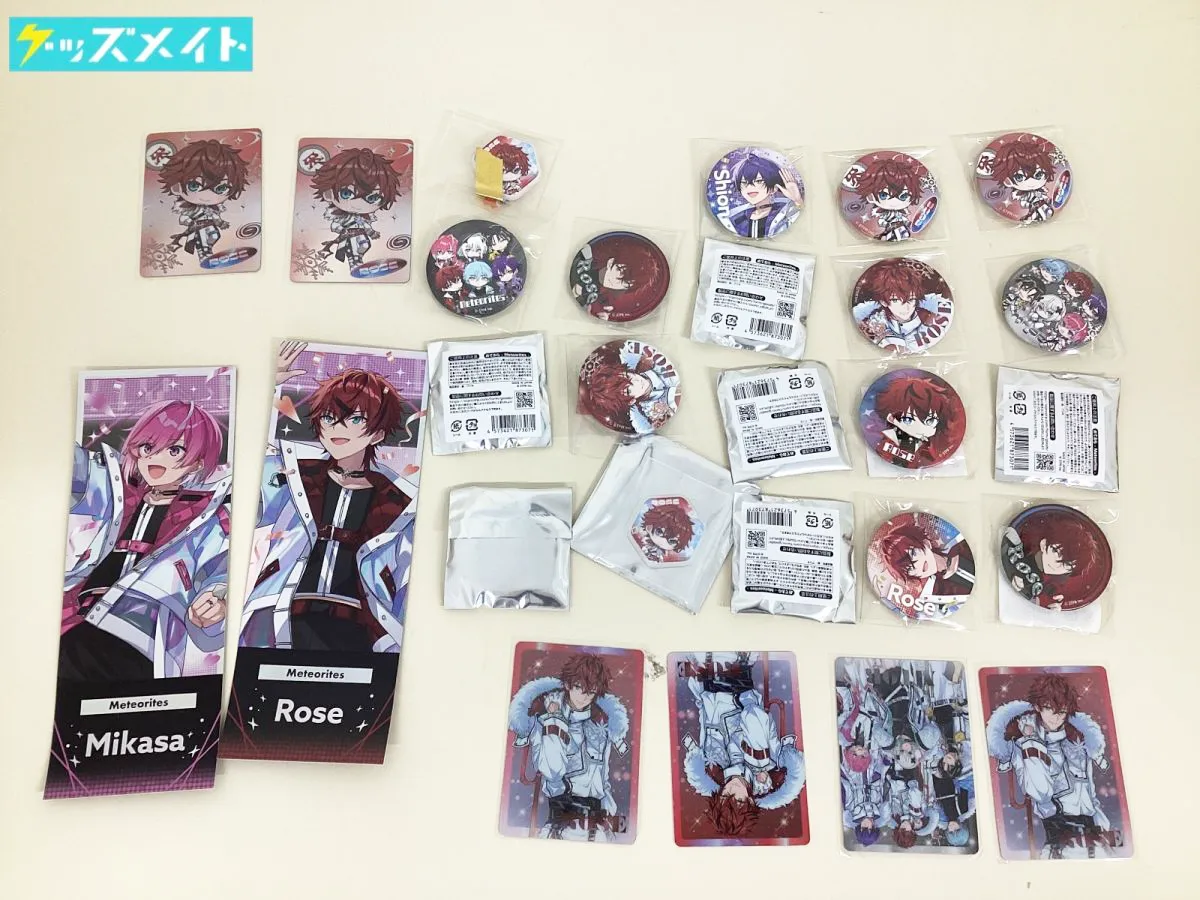 歌い手 めておら グッズ ロゼ多め 缶バッジ アクリルステッカー カード 他 みかさくん 心音