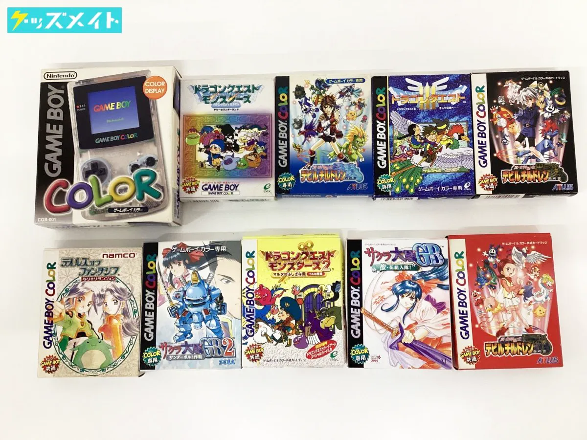 ゲームボーイカラー 本体 ソフト サクラ大戦 ドラゴンクエスト テイルズオブファンタジア デビルチルドレン 等