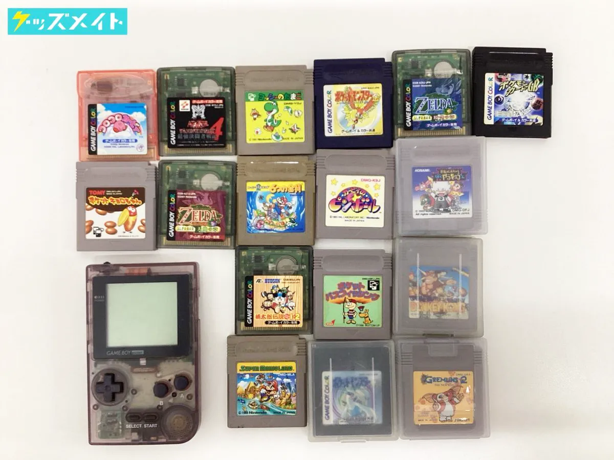  ゲームボーイカラー 本体 ソフト ポケットモンスター金 ドラゴンクエスト 遊戯王 牧場物語 ゼルダの伝説夢をみる島DX デビルチルドレン 他