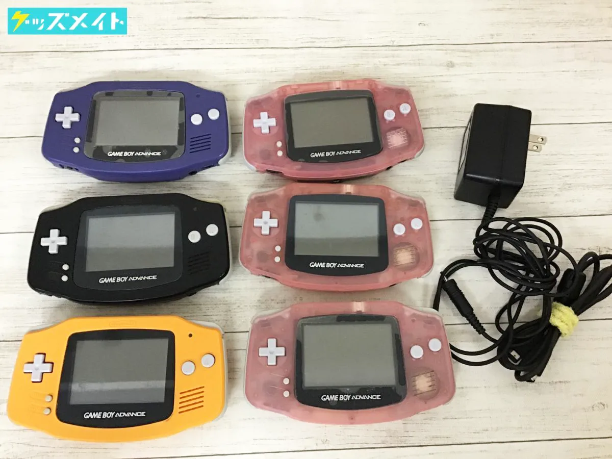 箱なし GBA ゲームボーイアドバンス 本体 バイオレット ブラック オレンジ ミルキーピンク