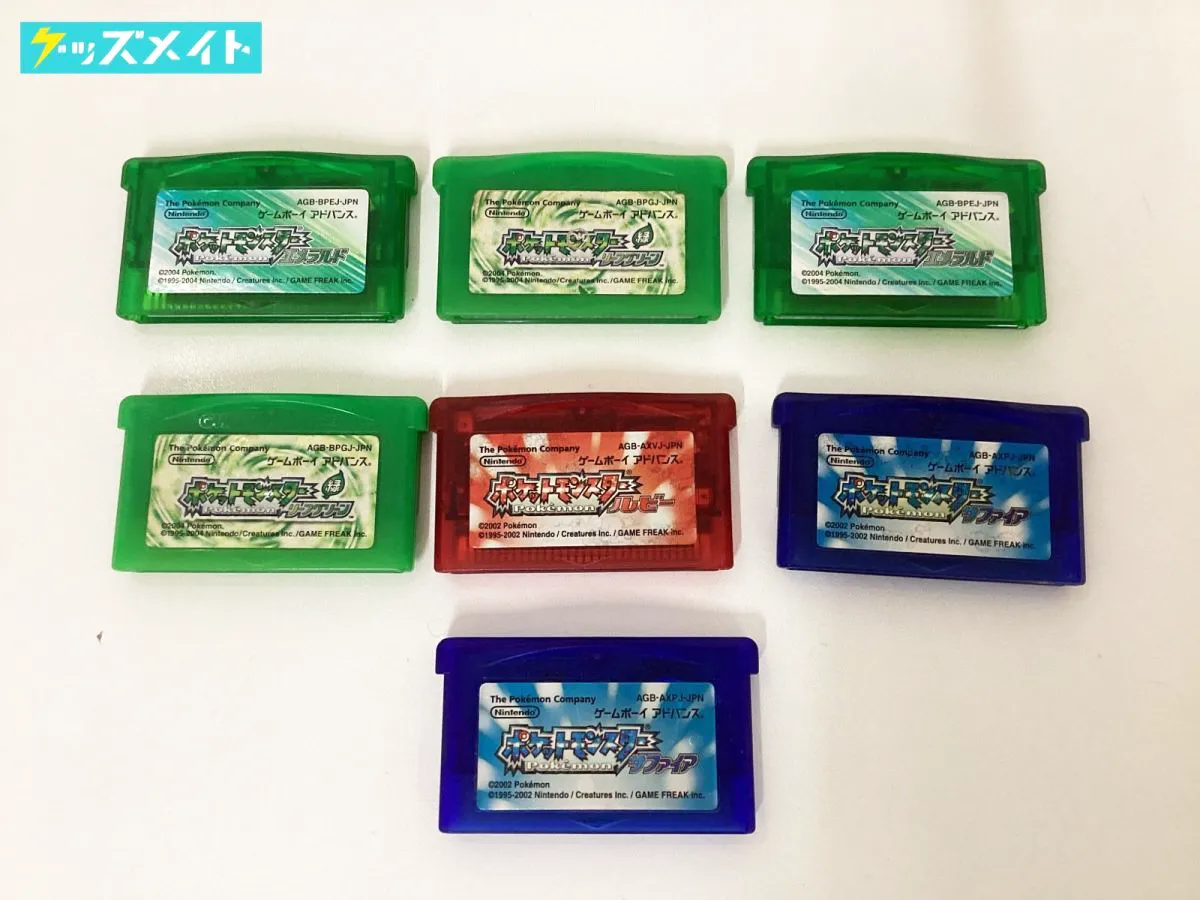ゲームボーイアドバンス ソフト ポケットモンスター ルビー、サファイア、エメラルド 他