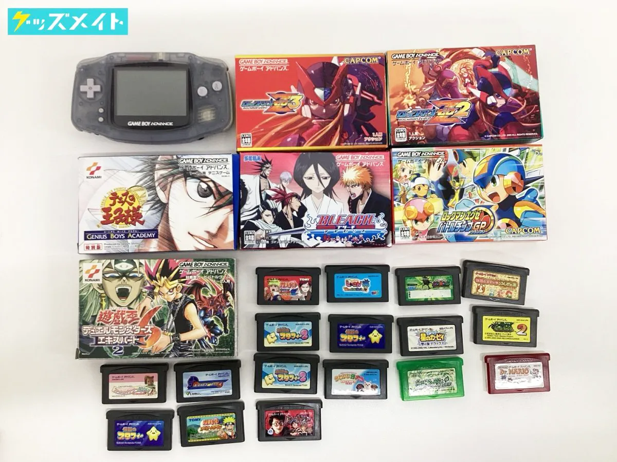 ゲームボーイアドバンス 本体・ソフト まとめ売り ロックマン 星のカービィ テニスの王子様 BLEACH 